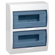 Щит распределительный навесной ЩРн-П-24 IP41 пластиковый белый прозрачная дверь