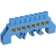 Шина нулевая в комбинированный DIN -изолятор типа Стойка ШНИ-8х12-8-КС-С