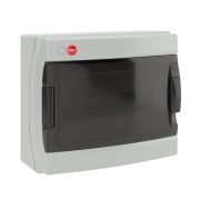 Щит настенный с дверцей 12 модулей IP65 серый с   клеммным блоком 63А