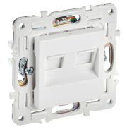 SKANDY Розетка компьютерная двойная RJ45 кат.6 SK-K04W арктический белый IEK