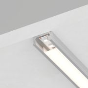 Профиль накладной алюминиевый 2 м матовый экран 2 заглушки 4 крепежа для светодиодных лент