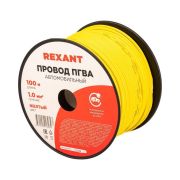 Провод ПГВА 1х1.00 мм2, желтый, бухта 100 м,