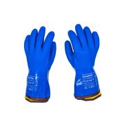 Перчатки Полюс-Т PVC1380BR-T (акриловые, утепленные, МБС, К80, Щ50, с полным пвх обливом, манжет крага, съемный утеп.вкладыш) размер 9 SCAFFA