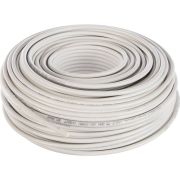 Кабель коаксиальный RG-6U, 75Ом, CCS/Al/Al, 48%, IN, белый 10 м