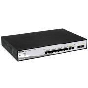 Коммутатор управляемый L2 10 портов RJ45/SFP 10 100 1000 Мб/с PoE 65Вт