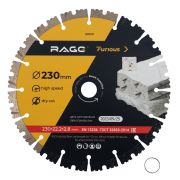 Диск алмазный 230 мм сегментированный по железобетону и камню