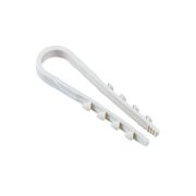 Дюбель-хомут для круглого кабеля белый  05-11 Jazzway (100 шт/уп)