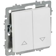 BRITE Выключатель жалюзи 10А ВС10-1-5-БрАБ арктический белый IEK