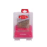Набор сверел по металлу из быстрорежущей стали HSS-TiN 19 шт