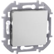 Выключатель 1-клавишный проходной 10АХ безвинтовое крепление алюминий INSPIRIA