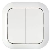 Беларусь Выключатель двухклавишный скрытый