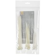 Набор хомутов 2,5х100, 2,5х150, 2,5х200 бел. (75шт/упак)