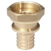 Переходник 20х1/2'ВР с накидной гайкой, аксиальный, бронза
