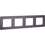 Рамка 4-местная дымчатый INSPIRIA
