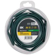 Трубка термоусадочная ТТУ нг-LS 4/2 зеленая (2м/упак) IEK