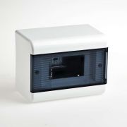 Щиток распределительный навесной на 6 модулей с дверцей белый IP40 (ЩРн-П-6)