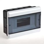 Щиток распределительный встраиваемый на 12 модулей с дверцей белый IP40 (ЩРв-П-12)