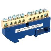 Шина N ноль на DIN-изолятор ШНИ-8х12-10-Д-С