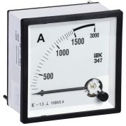 Амперметр Э47 1500/5А 72х72 AC включение через трансформатор 1.5 класс точности