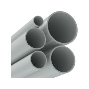 Труба гладкая жесткая ПВХ 20 мм легкая серая (3м)