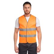 Жилет сигнальный арт. J02 цв. оранжевый флуоресцентный р. XL 104-108/170-188