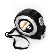 Рулетка строительная 10 м х 25 мм с магнитным зацепом и автостопом