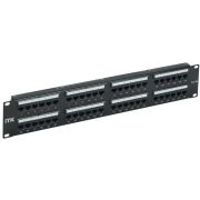 Патч-панель кат. 5е UTP 48 портов Dual IDC слайд лейбл 2U