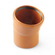 Отвод 110 15 град., для наружной канализации