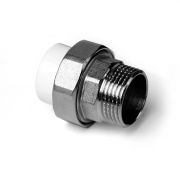 Муфта разъемная 20x3/4' НР полипропиленовая PPR американка, белая