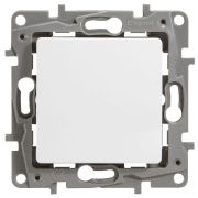 Выключатель 1-клавишный 10А безвинтовое крепление белый ETIKA