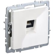 BRITE Розетка компьютерная RJ45 кат.5E РК10-БрБ белый