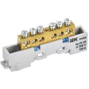 TEKFOR Шина N ноль неизолированная на универсальном держателе 8х12-6-С IEK