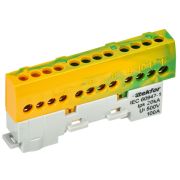 TEKFOR Шина PE земля изолированная на универсальном держателе 6х9-12-ЖЗ IEK