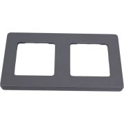 Рамка 2-местная дымчатый INSPIRIA