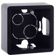 Коробка для накладного монтажа 1-местная антрацит INSPIRIA