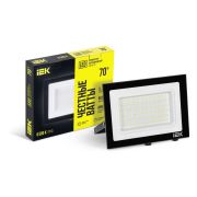 Прожектор СДО 06-70 светодиодный черный IP65 6500K