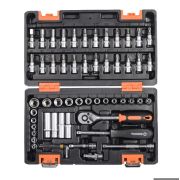 Набор инструментов, 1/4'' , CrV, в кейсе 57 предм''