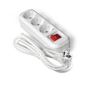 Удлинитель S-303А ПВС 3*1,5 ,3 гнезда, с заземлением, с выключателем, 5м еврослот