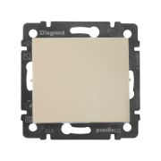 Выключатель 1-клавишный 10А безвинтовое крепление слоновая кость VALENA