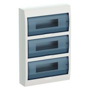 Щит распределительный навесной ЩРн-П-36 IP41 пластиковый белый прозрачная дверь