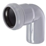 Отвод 40 87 град, для внутренней канализации, серый