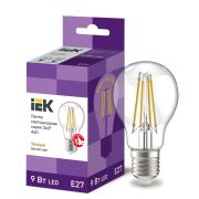 Лампа светодиодная A60 груша прозрачная 9Вт 230В 3000К E27 серия 360 град