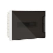 Щиток 12 мод встраиваемый FRAME ЩРв-П-12, белый, с тонированной дверцей, с 2  шинами PEN на 6 и 8 отв. F12B1WD DKC