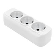 Колодка 3 гнезда с заземлением 16 А Эксперт