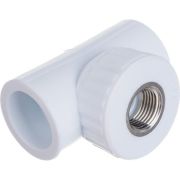 Тройник комбинированный 20x3/4' ВР полипропиленовый PPR белый