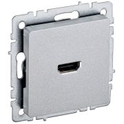 BRITE Розетка HDMI РHDMI-0-БрА алюминий