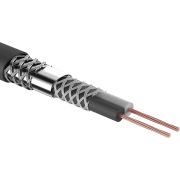 Кабель микрофонный 2х0,25 мм2, d-6,8мм, черный, 100 м