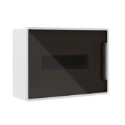 Щиток 12 мод настенный FRAME ЩРн-П-12, белый, с тонированной дверцей, с 2 шинами  PEN на 6 и 8 отв. F12W1WD DKC