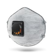 Одноразовый респиратор с клапаном с углем А JM-8626 Micron чашеобразный, FFP2 NR D, (10 шт.)