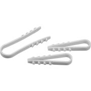 Дюбель-хомут 19-25мм нейлон белый (50шт)